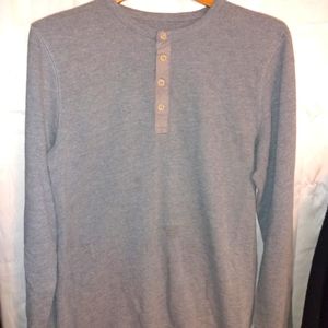 Men's Gray Long sleeved shirt